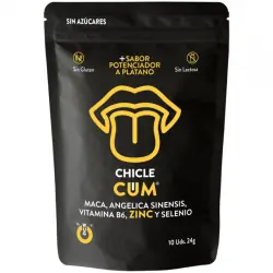 Wug gum cum chicle aumentador de eyaculacion & sabor a platano del semen 10 unidades
