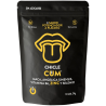 WUG Cum, bolsa negra de chicles con el logotipo amarillo