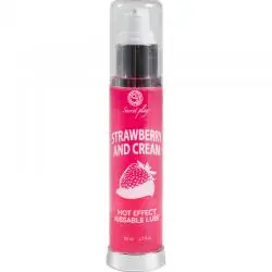Secretplay lubricante 2-1 efecto calor fresa&nata 50ml
