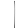 Sonda uretral All Black de silicona lisa de 8 mm