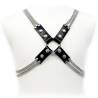 Arnés Leather Body Chain Harness con cadenas dobles