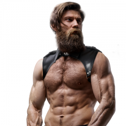 Fetish submissive attitude - arnés brigade ajustable ecopiel cuello hombre