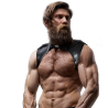 Fetish submissive attitude - arnés brigade ajustable ecopiel cuello hombre - 3