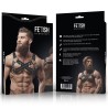 Fetish submissive attitude - arnés bulldog ajustable neopreno pecho cruzado con cremalleras hombre - 4