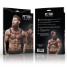 Fetish submissive attitude - arnés bulldog ecopiel pecho hombre negro/rojo - 4