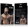 Fetish submissive attitude - arnés ecopiel pecho con doble sujeción y tachuelas hombre - 4