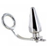 Metalhard anillo acero con plug anal 45 x 50mm - 1