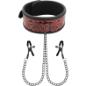 Begme red edition collar con cadenas y pinzas pezones - 1
