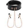 Begme black edition collar con cadenas y pinzas pezones - 1
