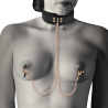 Coquette fantasy collar con pinzas pezones - 1