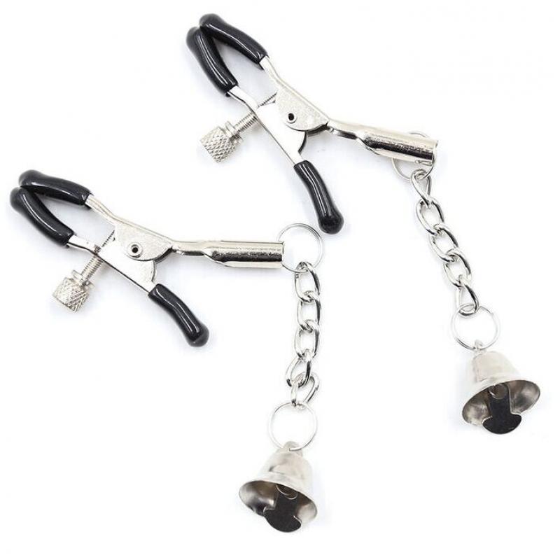 Ohmama pinzas pezones con cadena y campanillas