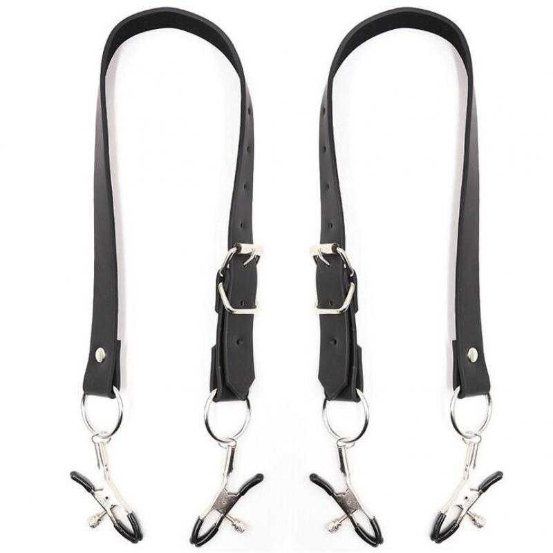 Ohmama fetish pinzas clitoris con correas piernas Ohmama fetish pinzas clitoris con correas piernas