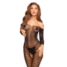 Bodystocking Penthouse Dreamy Diva con mangas, de frente