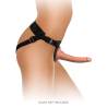 Body Dock Comfy de lado con un dildo colocado (dildo no incluido)