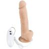 Pene realista Alive Cesar con vibración y rotación y su mando blanco