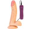 Pene realista vibrador Alive Enzo de 21 cm con su mando morado