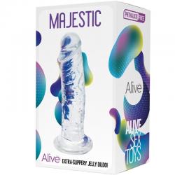 Alive - majestic pene realistico transparente 14.7 cm