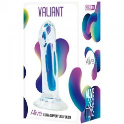 Alive - valiant pene realistico transparente 16 cm