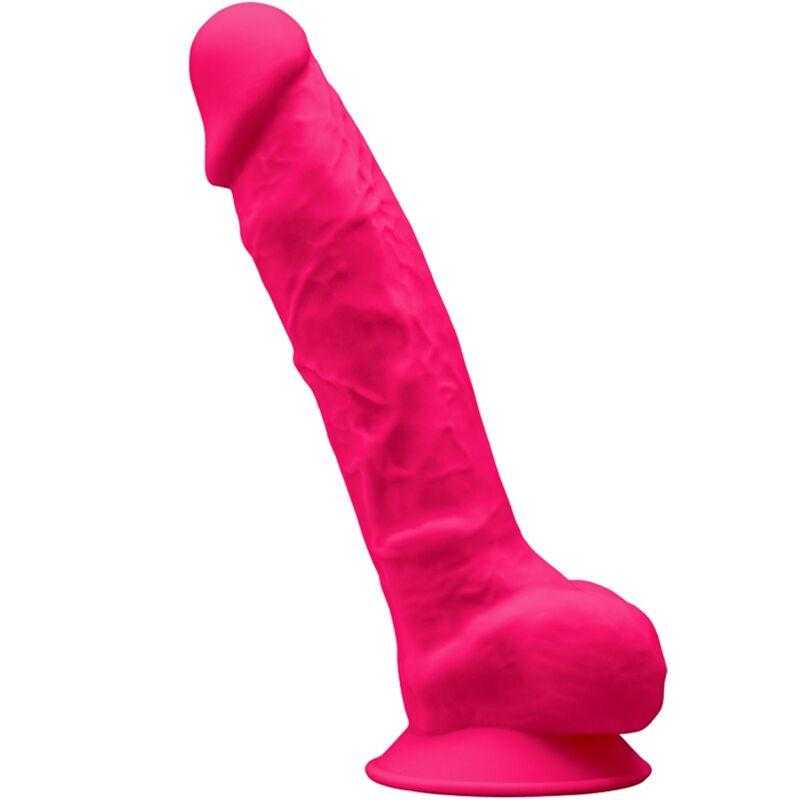 Silexd - modelo 1 pene realistico silicona premium silexpan fucsia 23 cm