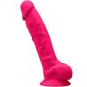 Dildo realista fucsia SilexD Modelo 1 de 23 cm