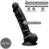 SilexD Modelo 1 dildo realista negro 23 cm - 2