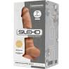 Silexd - modelo 1 pene realistico silicona premium silexpan caramelo 17.5 cm - 3