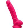 Dildo realista fucsia SilexD Modelo 1 de 17,5 cm