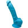 Silexd - modelo 1 pene realistico silicona premium silexpan azul 17.5 cm - 1