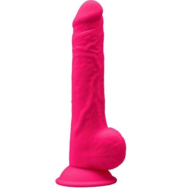 Silexd - modelo 1 pene realistico silicona premium silexpan fucsia 24 cm