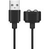 Cable cargador Satisfyer negro con conector magnético