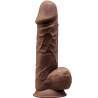 Pene realista SilexD Modelo 1 marrón de 21,5 cm