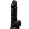 Silexd - modelo 1 pene realistico silicona premium silexpan negro 21.5 cm - 1