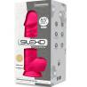 Silexd - modelo 2 pene realistico silicona premium silexpan fucsia 23 cm - 3