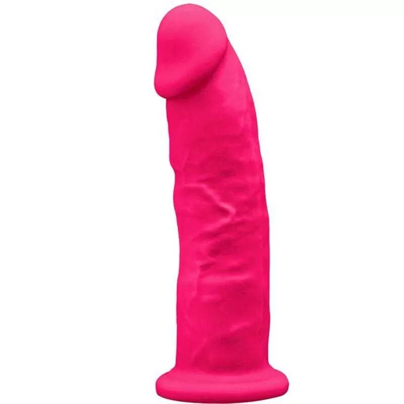 Silexd - modelo 2 pene realistico silicona premium silexpan fucsia 19 cm