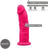 Silexd - modelo 2 pene realistico silicona premium silexpan fucsia 19 cm - 2