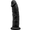 Silexd - modelo 2 pene realistico silicona premium silexpan negro 19 cm - 1