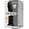 Silexd - modelo 2 pene realistico silicona premium silexpan negro 19 cm - 3
