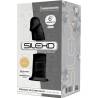 Silexd - modelo 2 pene realistico silicona premium silexpan negro 15 cm - 3