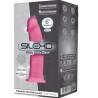 Silexd - modelo 2 pene realistico silicona premium silexpan rosa fluorescente 15 cm - 2