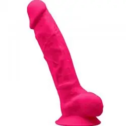 Silexd - modelo 1 pene realistico silicona premium silexpan fucsia 20 cm