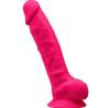 Pene realista fucsia SilexD Modelo 1 de 20 cm