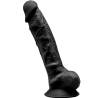 Silexd - modelo 1 pene realistico silicona premium silexpan negro 20 cm - 1