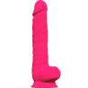 Silexd - modelo 1 pene realistico silicona premium silexpan fucsia 38 cm - 1