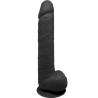 Silexd - modelo 1 pene realistico silicona premium silexpan negro 38 cm - 2