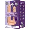 Silexd - modelo 1 pene realistico doble penetracion vibrador silicona premium silexpan control remoto 17.5 / 19.5 cm - 3