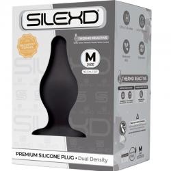 Silexd - modelo 2 plug anal silicona premium silexpan premium termorreactivo talla m