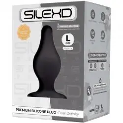 Silexd - modelo 2 plug anal silicona premium silexpan premium termorreactivo talla l
