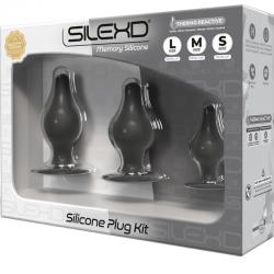 Silexd - kit plug anal silicona premium silexpan termorreactivo talla s / m / l