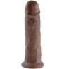 King cock 10" pene color marron 25.4 cm - 1