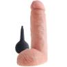 King Cock Squirting 8 pulgadas con testículos con su pera